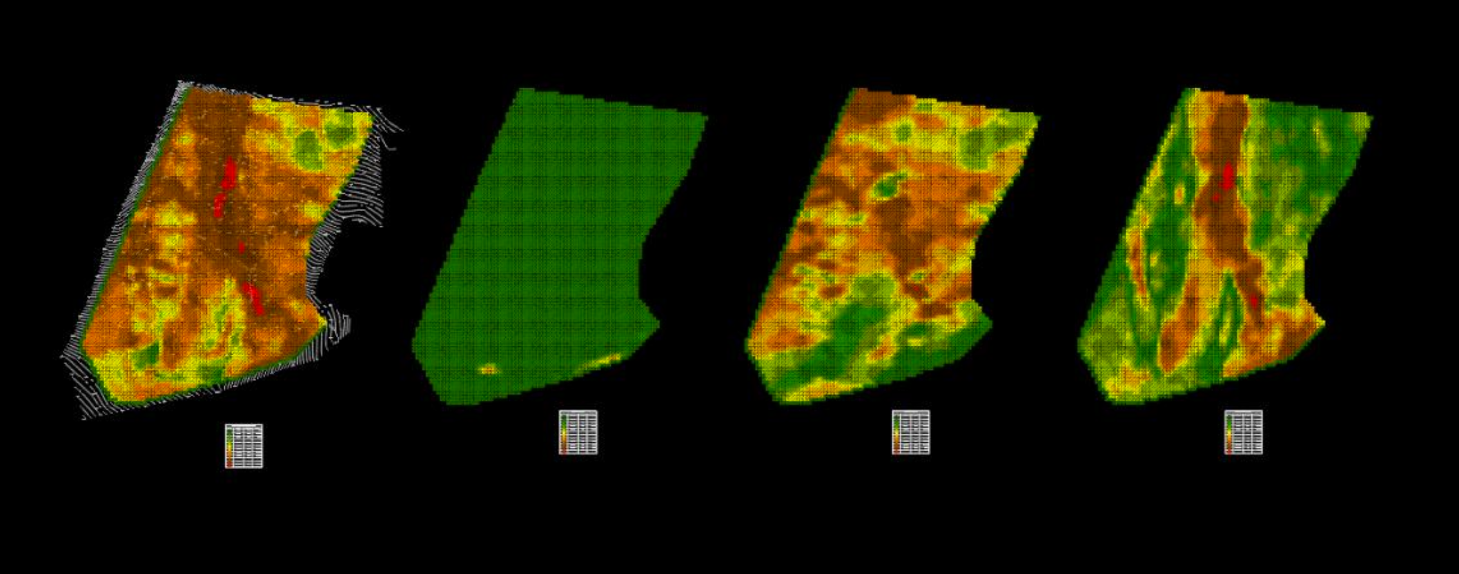 Four slope analysis approaches compared side by side